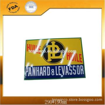 Rectangle Tin Sign with Wall Hanging Holes But Flat Surface